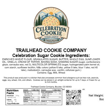 Celebration Cookie Gift Box – 4 Gourmet Half-Pound Cookies