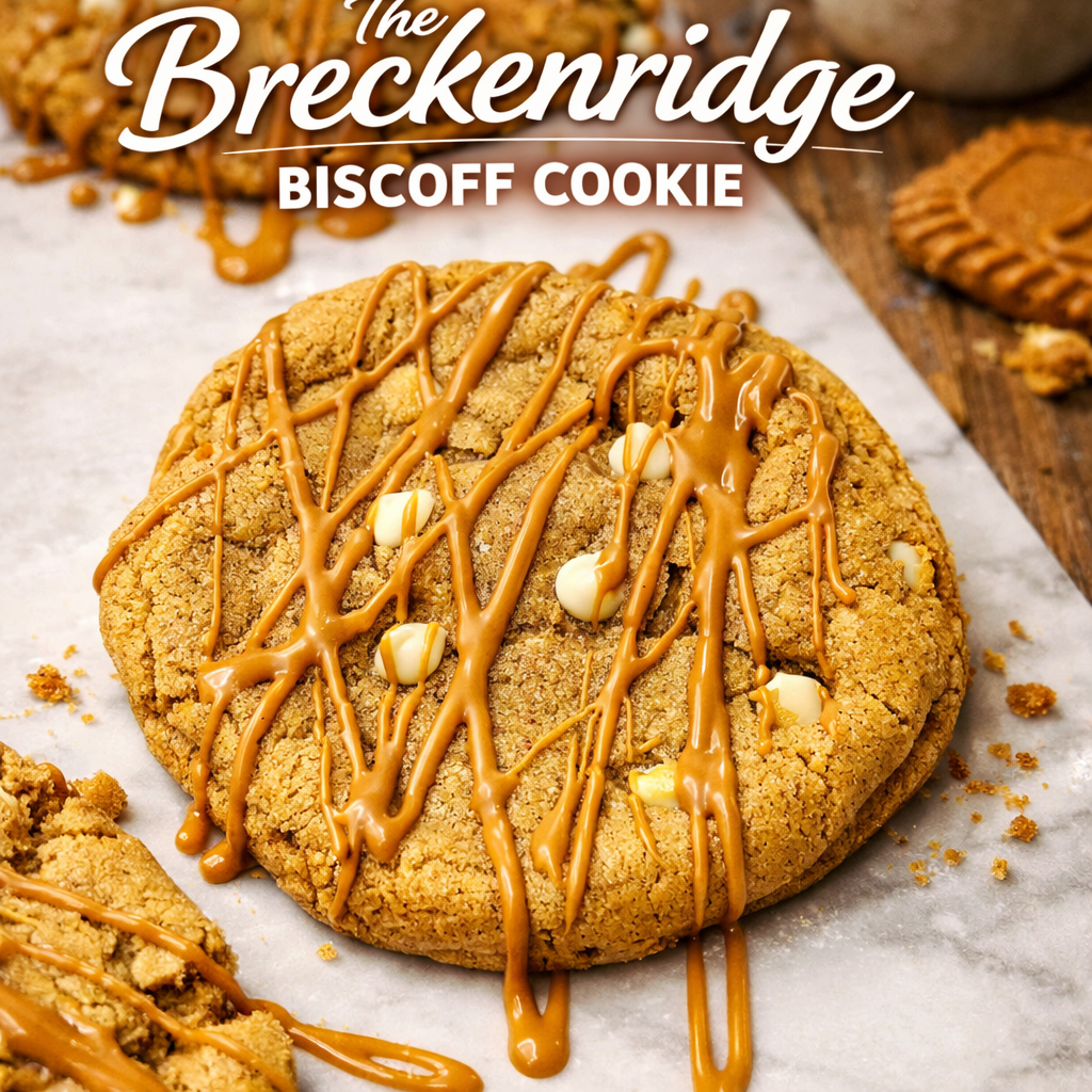 Breckenridge Biscoff & White Chocolate Chip Cookie - A Buttery and Delicious Treat!