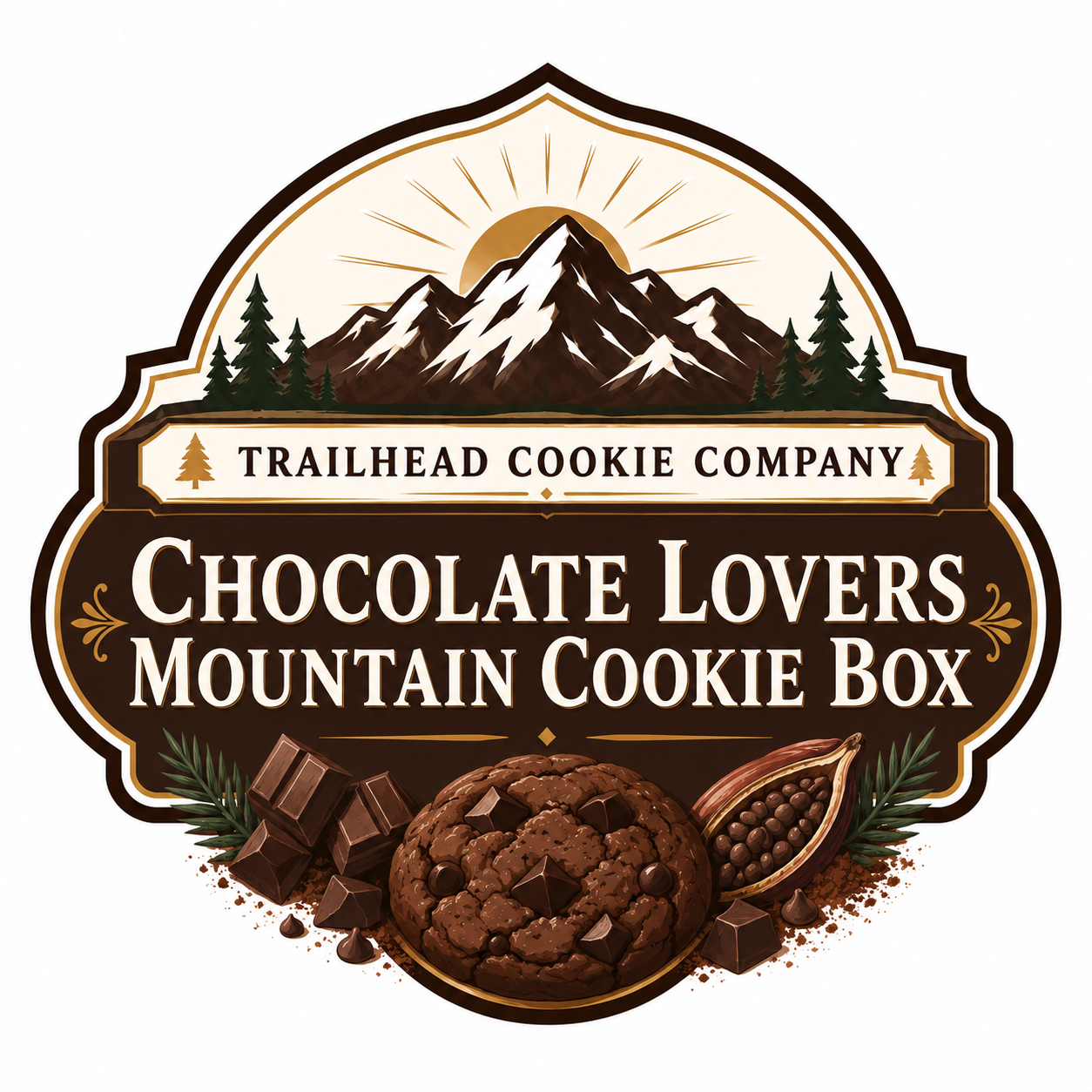 Chocolate Lovers Mountain Cookie Box