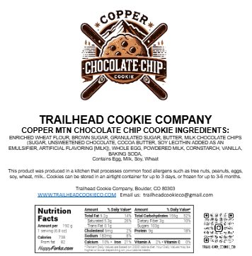 Copper Chocolate Chip Cookie TM– A Rocky Mountain Take on a