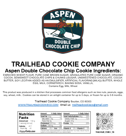 Gourmet Chocolate Cookie Gift Box – 4 Half-Pound Cookies