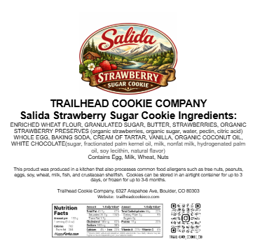 Limited Edition -Salida Strawberry Sugar Cookie - The Perfect Strawberry Treat